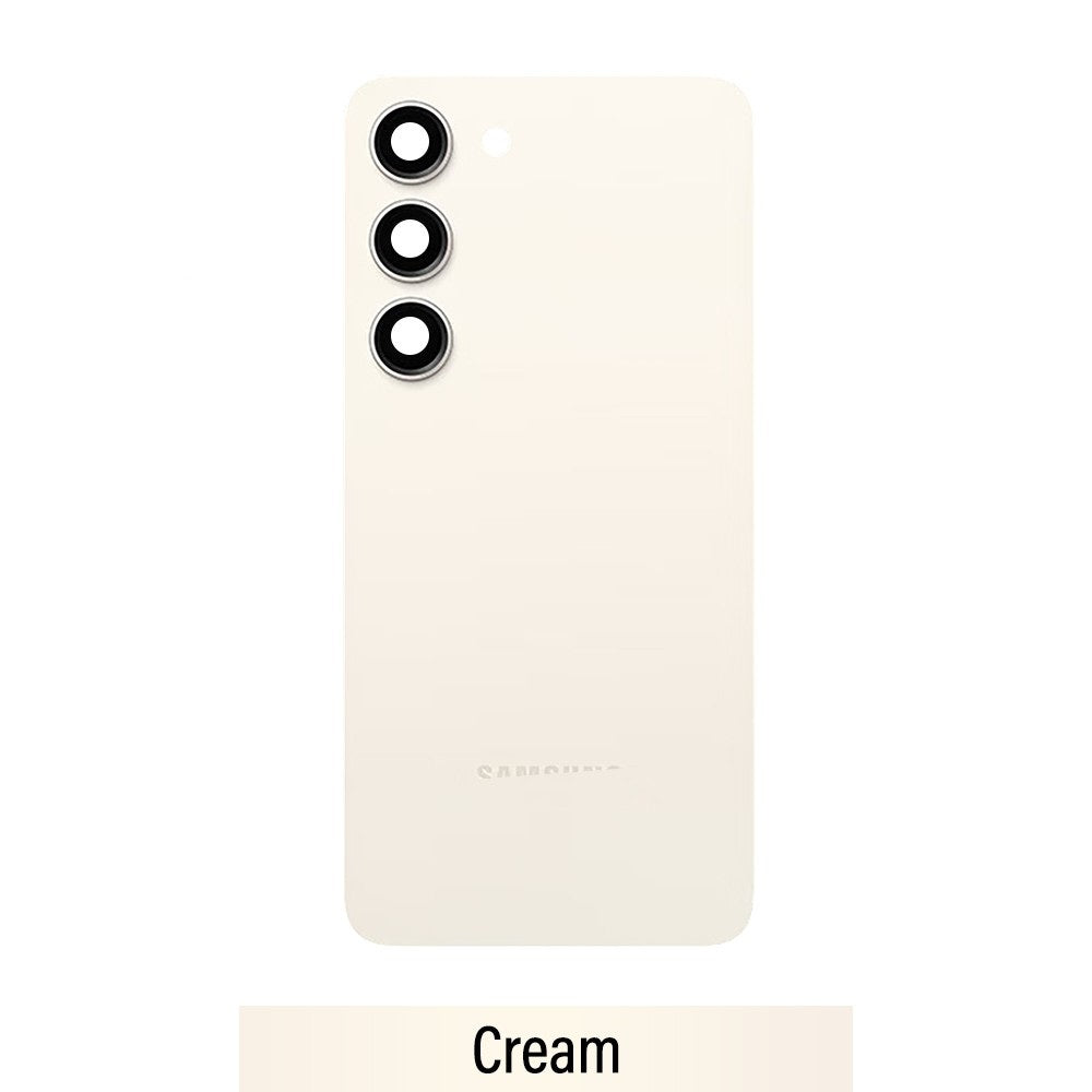 Rear Cover Glass For Samsung Galaxy S23 Plus S916B-Cream Rear Cover Glass For Samsung Galaxy S23 Plus S916B-Cream